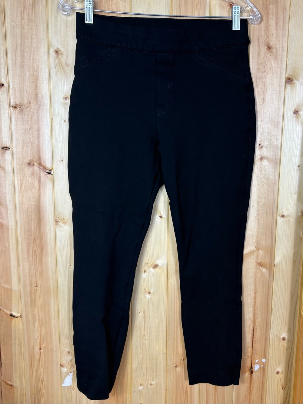 Spanx women’s black pull on cropped pant medium comfort workwear office capsule